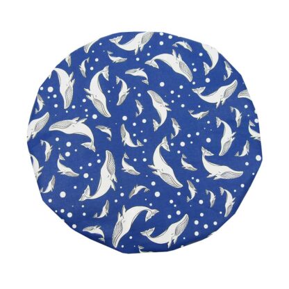 Shower Cap Whales laminated cotton - Image 2