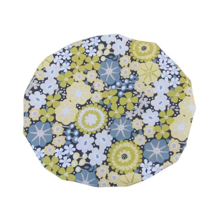 Shower Cap Lemon Flowers - Laminated Cotton Shop