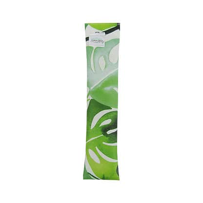 monstera green leaves toothbrush keeper