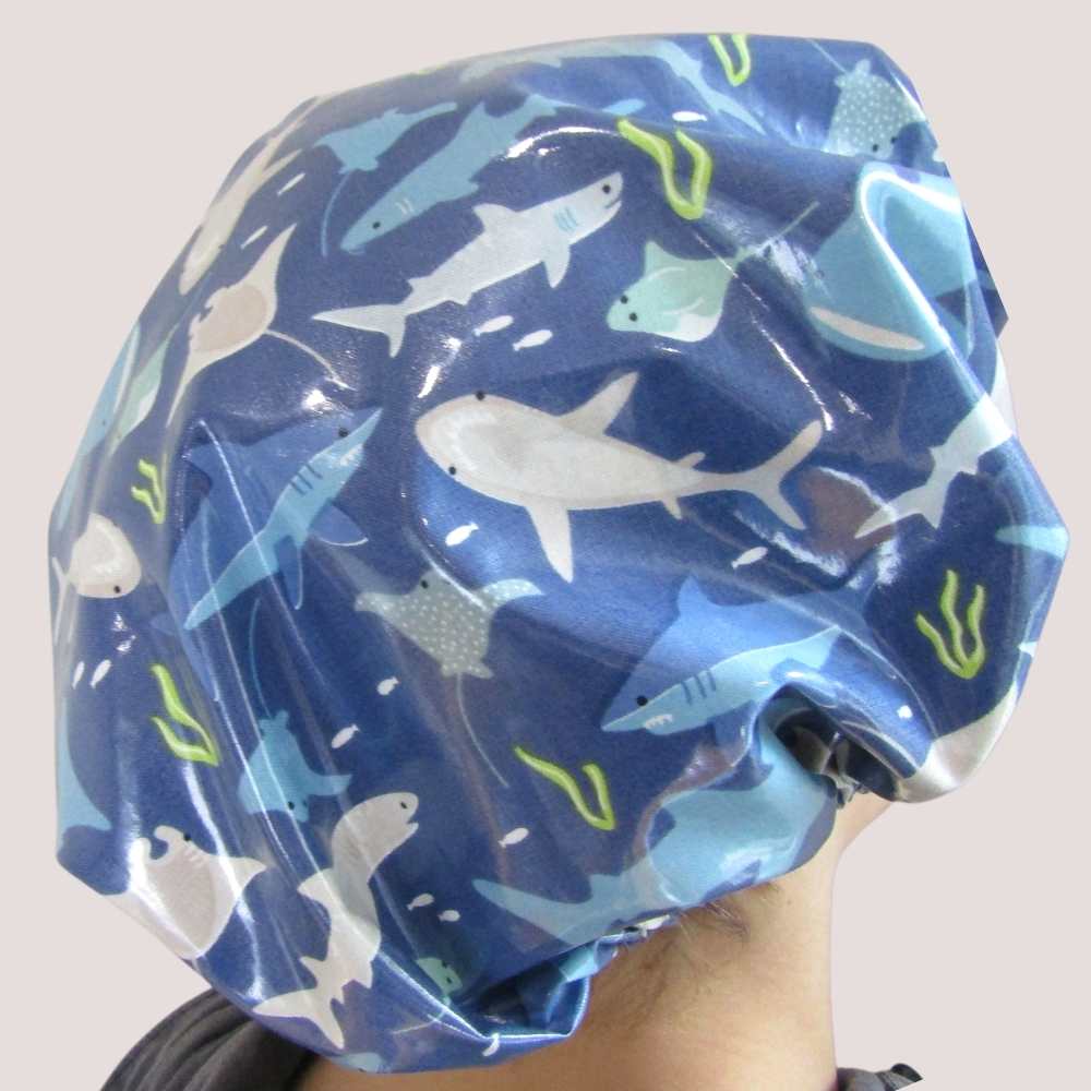 Shark sale shower cap