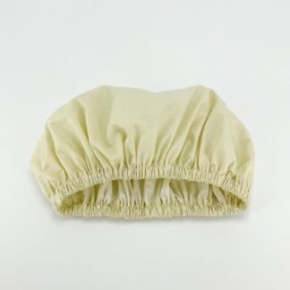 neutral beige shower cap wateproof washable laminated cotton