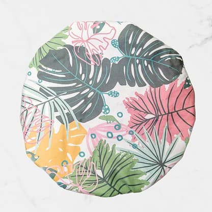 Shower Cap Tropical Monstera Leaves - Image 3